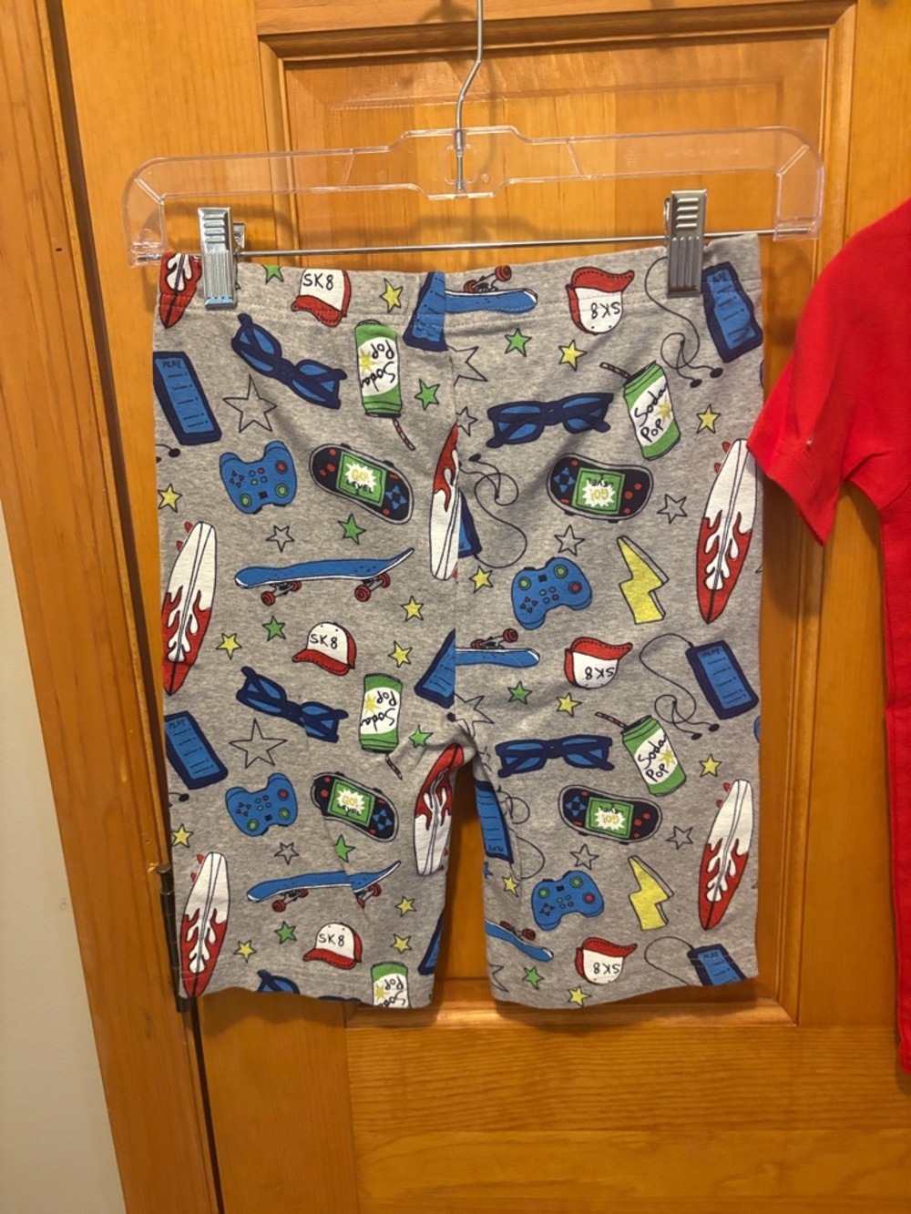 Carter's Boys Short-Sleeve Gaming Pajama Tops - Red & Gray - Picture 9 of 12